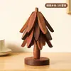 Tapete isolante térmico de madeira maciça, tapete de mesa para refeições, tapete anti-queimadura, marca duas árvores, tapete de mesa doméstico resistente a altas temperaturas, base para panela, porta-copos, base para caçarola, toque de alta qualidade