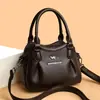 Bolsa Feminina Retro com Estampa de Canguru e Textura de Couro Macio, Dupla Utilização como Bolsa de Mão e Transversal, Grande Capacidade, Versátil para o Dia a Dia, Bolsa de Ombro Único