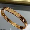 Pulsera Calidoscopio Chapada en Oro Rosa de 18K Pulsera de Trébol de Cuatro Hojas Joyería Regalo de San Valentín de Alta Gama para Mujeres