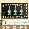 Tablero de Exhibición de Imanes para Refrigerador Panel de Pared Magnético Pizarra Blanca Pared de Fotos Pizarrón Pequeño Magnético Estante de Almacenamiento Decorativo para el Hogar