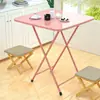 Mesa de comedor plegable para el hogar, dormitorio, vivienda de alquiler, mesa rectangular para comer, escritorio, mesa de comedor, mesa cuadrada portátil para montar puestos