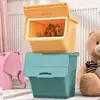 Caja de Almacenamiento de Juguetes Xingyou Caja de Almacenamiento Doméstica con Apertura Frontal y Tapa Abatible Caja de Almacenamiento de Ropa Cesta de Almacenamiento Extra Grande para Snacks