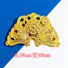 Piezas de Flor de Hierro Semicirculares para Accesorios de Cabello Hanfu Chino Tradicional, Piezas de Flor Base, Materiales de Flor para Palillos de Cabello de Novia, Flores Huecas Tridimensionales