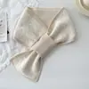 Bufanda de Color Sólido Estilo Coreano para Mujer en Liquidación, Bufanda Gruesa Cálida de Punto Versátil Estilo Japonés para Pareja, Bufanda con Cuello Cruzado de Invierno