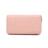 Nova Moda Bolsa Simples para Celular Feminina Longa Multifuncional Bolsa Organizadora Grande Capacidade Porta-Cartões Cor Sólida Xadrez