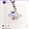 Llavero de Acrílico Perro Canela Lindo Divertido Divertido Pequeño Regalo Llavero Colgante Decorativo Llavero de Tarjeta