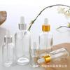 Botella de aceite esencial de vidrio transparente, 10 ml, 30 ml, 50 ml, subbotella, 100 ml, gotero, botella de esencia, 5 ml, solución madre, botella vacía.