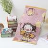 Zhiyang toalha infantil de musselina de quatro camadas com jacquard de desenho animado toalha infantil divertida toalha de rosto pequena toalha de suor toalha de mão presente atacado