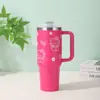 Taza de Coche Explosiva de 40 oz Gato Arcoíris Big Mac con Asa Termo de Acero Inoxidable de Gran Capacidad para Coche