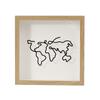 Moldura para fotos Time Debris Ticket Travel Ticket Comemorativo Coin Ticket Stamp Storage Frame Cartão postal Wall Display Frame