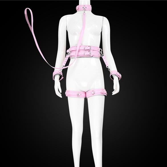 皮革5件套 粉色挂钩