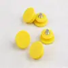 Raquetes de neve antiderrapantes para escalada com fivelas de plástico amarelas simples de 10 pontas, grampos de montanhismo outdoor, acessórios atacado
