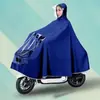 Impermeable para Scooter Eléctrico, Impermeable Largo de Cuerpo Completo, A Prueba de Tormentas, Talla Grande y Engrosado, Modelo Nuevo para Mujeres Adultas Ciclismo