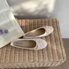 Sapatilhas Baixas Planas 2026 Laço Calçado Feminino para Exterior Novo Estilo Primavera Sapatos de Vovó Primavera Flats Estilo Francês