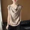 Camiseta Básica de Punto sin Mangas para Mujer, Estilo Francés, Nueva de Verano, Holgada, Delgada, con un Ambiente Elegante y con Estilo, Camiseta sin Mangas Pura Pasión