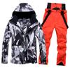 Roupa de esqui masculina espessada à prova d'água respirável prancha única prancha dupla roupa de esqui inverno neve quente equipamento de esqui