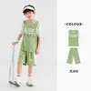 Precio Especial Conjunto de Baloncesto para Niños Duoduo Verano Manga Corta y Shorts Malla Dos en Uno Traje de Entrenamiento para Niños Mayores