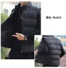 Nuevo chaleco de plumón y algodón para otoño e invierno para hombre, talla grande, corte holgado, versátil, cálido, chaqueta sin mangas