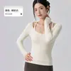 Atuendo de yoga elegante para mujer, corte ajustado, manga larga, versátil para el uso diario, te hace ver más alta, conjunto de fitness