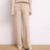 Pantalones de punto grueso de cachemira para mujer, otoño e invierno 2026, nuevos, de pierna ancha, cintura alta, fluidos, rectos, casuales, hasta el suelo