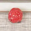 Mineral crudo cinabrio doce signos del zodíaco arena del Emperador 14 mm zodíaco chino tejido accesorios de joyería DIY pulsera para hombre y mujer
