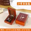 Caixa de joias vintage de madeira pingente de colar marca Jade pingente de jade caixa de joias de jade pequena caixa de presente requintada Vermelho