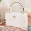 Caixa de Presente Acompanhante Retro Exquisita Pequena de Luxo Leve Estilo Chanel Portátil Caixa de Presente Acompanhante Caixa de Presente Moda Tanabata Caixa Vazia