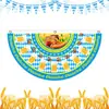 Festival de Cerveza Transfronterizo de Amazon Bandera Abanico Fondo Banderín Decoración Ambiente Festivo Bandera Colgante Bandera Semicircular Personalización