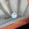 Colgante de Calcedonia Azul Hielo Natural Buda Nube Candado Ágata Hebilla de Seguridad Máscara de Zorro Collar de Jade