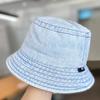Sombrero de pescador para niños, primavera y otoño, estilo coreano, lavado, vaquero, para niños y niñas, parasol, protector solar, combina con todo, estilo occidental, para bebés.