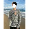 Camiseta de manga larga transpirable con estampado de estrellas a rayas estilo americano para hombre y mujer, camiseta ligera de verano moderna con protección solar y cuello redondo