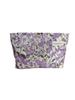 Bolsa de Cosméticos Flor Roxa Bolsa de Mão Portátil para Menina Bolsa de Viagem para Estudante Bolsa de Higiene Pessoal Bolsa de Armazenamento Bolsa de Lona Carteira
