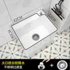 Fregadero de Cerámica para Fregona de Balcón Lavabo de Piso de Baño Fregadero Grande para Fregona de Pie Pequeño Fregadero para Fregona Doméstico