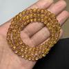Pulsera de Cristal Dorado Natural Brasileño para Hombres y Mujeres Cristal Venus Titanio Pulsera de Tres Círculos Cristal de Moda Multicírculo Joyería de Pareja