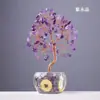 Árbol de Dinero de Cristal Amarillo para Atraer Riqueza, Árbol de los Deseos, Árbol de la Suerte, Cuenco del Tesoro, Árbol de Dinero de Monedas de Aleación de Escritorio, Adorno de Regalo