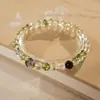 Pulsera de Cristal con Perlas de Cristal Natural Optimizada Pulsera Versátil de Nicho Joyería de Moda de Lujo Ligero Venta al por Mayor para Mujeres