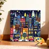 30*30 paisaje de campo pintura al óleo digital DIY pintado a mano escena callejera cafetería pintura decorativa acrílica en stock al por mayor