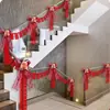 Decorações para corrimão de escada de casamento, conjunto de decoração para quarto de noivos, guirlanda para escada da noiva, enfeites e acessórios suspensos para casamento