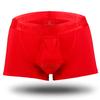 Ropa Interior para Hombre Procesamiento Personalizado Soporte para Escroto Bóxers Briefs Bala de Pistola U Convexo Separación Bóxers Briefs Seda de Hielo Venta Directa de Fábrica
