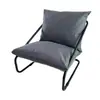 Sillón Individual de Lujo Ligero con Cojín Suave de Alta Elasticidad para Sala de Estar, Recepción, Descanso, Uso Doméstico, Cómodo Sillón Perezoso de Ocio con Respaldo