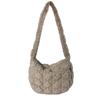 Bolsa de Plumas Coreana Oversize, Bolso Nube Plegado, Bolso Cruzado de Hombro Único Estilo Coreano, Bolso Burbuja, Bolso de Axila para Mujer, Bolso Cruzado de Moda