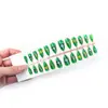 24 Piezas de Nuevo Arte de Uñas Temático de la Copa del Mundo Transfronterizo Forma de Almendra Chapado en Oro Ojo de Gato Fútbol Uñas Portátiles Exquisitas Piezas de Uñas Portátiles