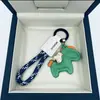 Fique Rico Imediatamente Pingente de Chaveiro de Couro de Vaca Feito à Mão para Carro Lanyard Elegante Simples Exquisito para Casais Masculinos e Femininos