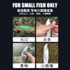 Conjunto de Anzóis Venenosos para Mosquito e Mosca Micro Isca Minnow Grupo de Pesca Anzol de Pena Inseto Venenoso Tira Branca Tira de Refeição Semente de Melão Paetê Isca Falsa