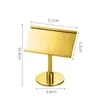 Placa de Número de Mesa para Asiento de Menú de Acero Inoxidable Portatarjetas de Menú Estilo Europeo Portatarjetas de Asiento para Buffet de Hotel Tarjeta de Comida