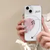 Funda de silicona azul con medio corazón, anticaída, cobertura total para teléfono para Apple 17 Pro, funda transparente para 16, 13, 17 Pro