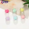 Directo de fábrica DIY hecho a mano color interior transparente cuentas de tierra cuentas sueltas en cuentas cadena de teléfono móvil accesorios de joyería acrílica
