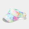 Chapéu de Festa Tie-Dye Vazio Feminino Tendência Europeia e Americana Novo Primavera e Verão Chapéu de Sol para Exterior Tendência Masculina Boné de Beisebol sem Compartimento