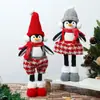 Decoraciones Navideñas Transfronterizas Pingüino Luminoso Colgante Colgante Pequeño con Luz Muñeca Muñeca Colgante de Árbol de Navidad Colgante