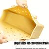Nova Bolsa de Praia de Palha Eva com Furos Europeia e Americana Bolsa de Praia para Exterior Lavável Grande Capacidade Bolsa para Cosméticos Cesta para Animal de Estimação